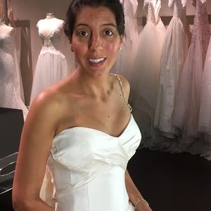 Wedding dress off the rack, never altered